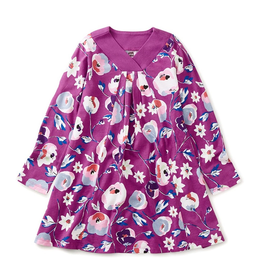 🌸🌷NWT TEA COLLECTION RIKO TRAPEZE FLORAL DRESS🌷🌸